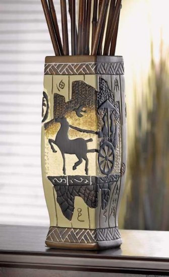 Asian Glyph Vase