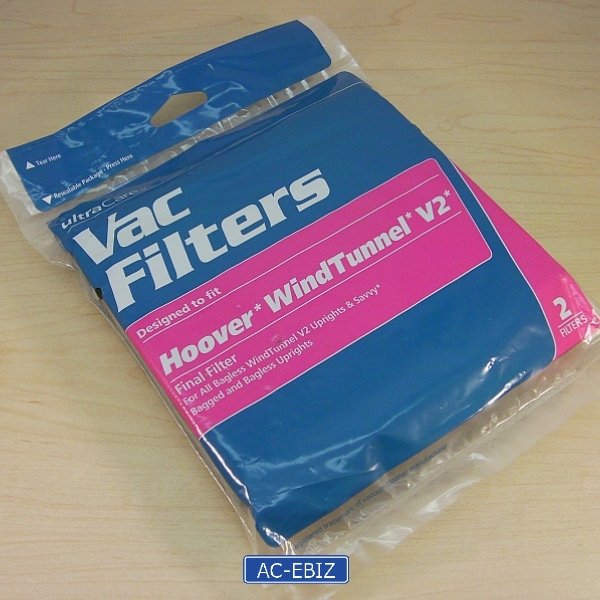 UltraCare Hoover WindTunnel V2 Final Filter 2 x 2-Pack