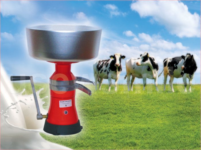 MILK CREAM SEPARATOR 80L/h HAND-OPERATED FREE USA SHIPPING!!