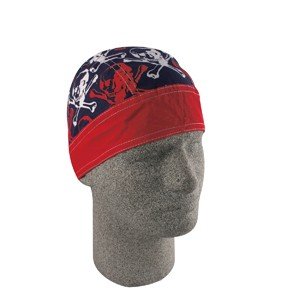 ZAN FLYDANNA HEAD WRAP/DOO RAG/SKULLCAP SKULL 'N' BONES