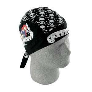 ZAN FLYDANNA HEAD WRAP/DOO RAG/SKULLCAP US NAVY PIN-UP