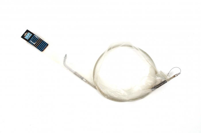 STAINLESS STEEL BRAIDED IDLE CABLE 48.5" 60 DEGREE FLT