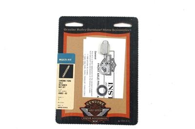 HARLEY CHROME FORK AXLE RETAINER NUT