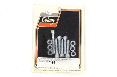 CHROME TIMING COVER ALLEN SCREW KIT HARLEY BIG TWIN