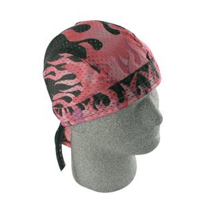 ZAN VENTED SPORT FLYDANNA/HEAD WRAP/DOO PINK FLAMES