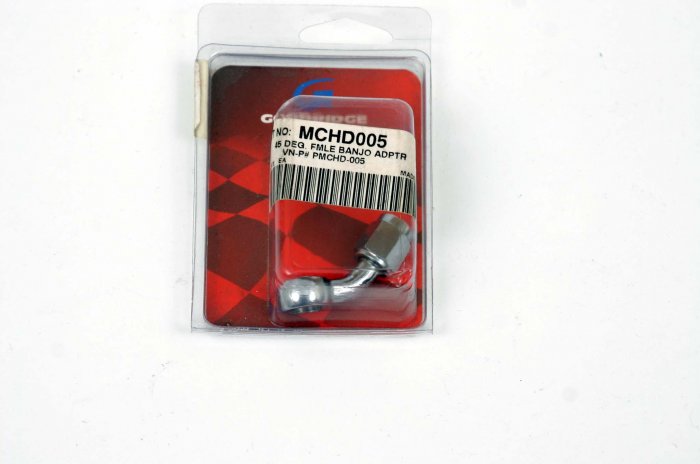GOODRIDGE 45º FEMALE BANJO ADAPTER MCHD005 HARLEY