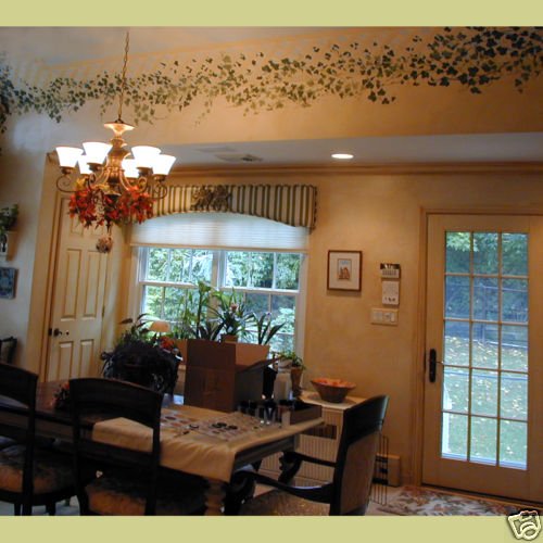 ENGLISH IVY STENCILS 3 PC SET MURALS EASY WALL DECOR