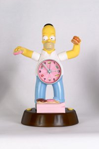 Homer Simpson animated alarm clock Homer moves, sings, and talks