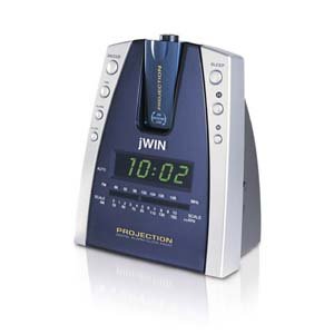 Projection Alarm Clock AM/FM radio Wake to music/buzzer