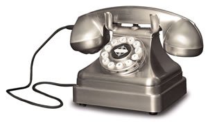 CR62 Classic Kettle 1930's Chrome corded nostalgic telephone