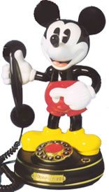 MICKEY MOUSE Character Phone telephone Mickey's arm & head move