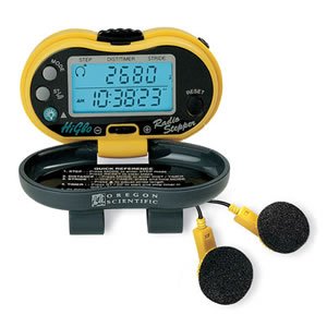 Digital Pedometer with FM Radio PE316FM Pedometer counts up to 99,999 steps