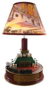 KNG America Lionel animated train station lamp "Lionelville" 028791