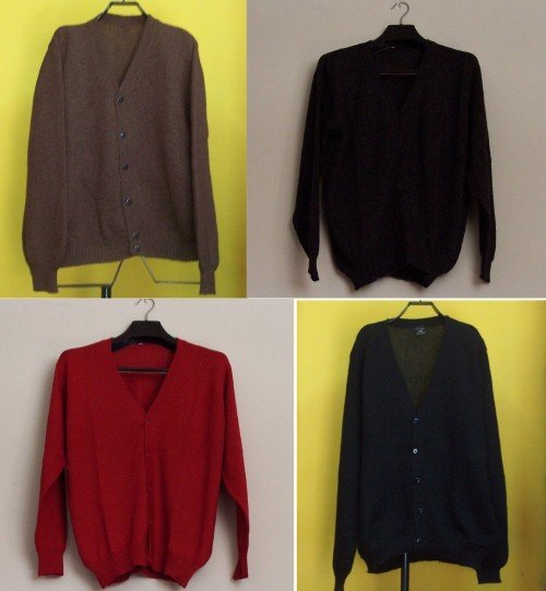 Lot of 10 Men's alpaca wool cardigan