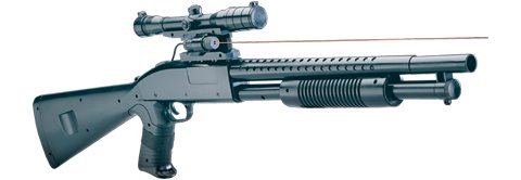P799A Airsoft Full Size Pump Shotgun with Laser spring powered airsoft gun