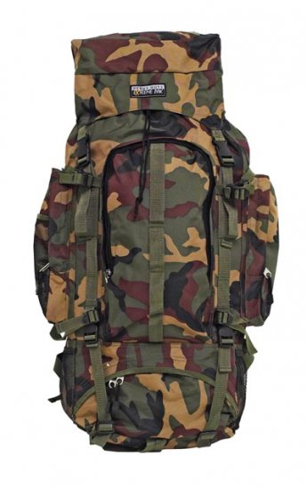 Extreme Pak Invisible Pattern Camouflage Heavy-Duty 34" x 13" Mountaineers Backpack