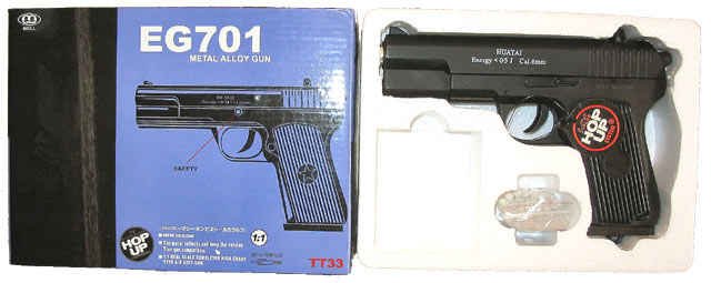 Tokarev - Full Metal Spring airsoft pistol gun Full Metal excact copy of the com-block tokarev