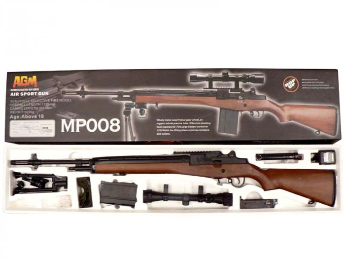 MP008 M14 AEG HEAVY clone of the TM M14 select fire rifle airsoft