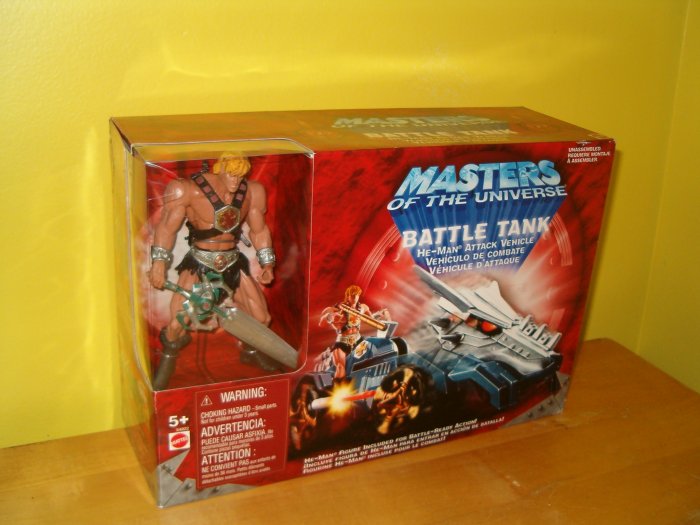 Masters of the Universe: Battle Tank with He-Man Figure, MIB