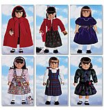 Butterick Pattern 5587 18" Doll Clothes American Girl