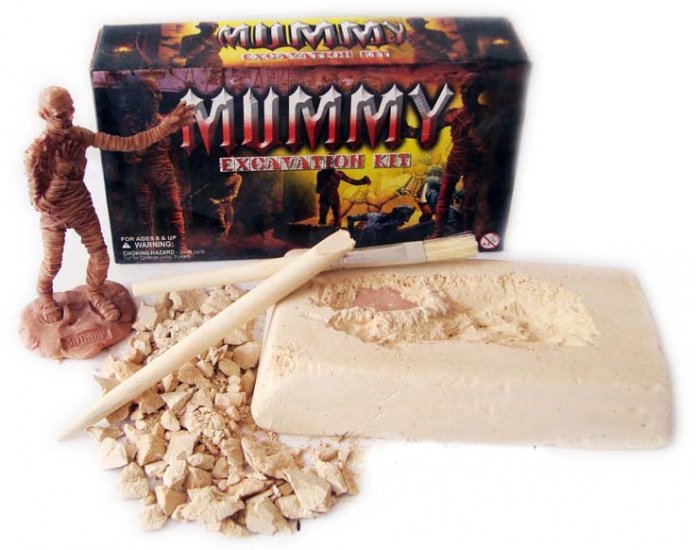 excavation digging for MUMMY return kit toy