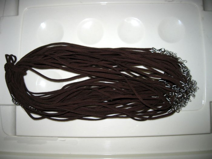 50pcs jewelry suede cord with lobster 2mm