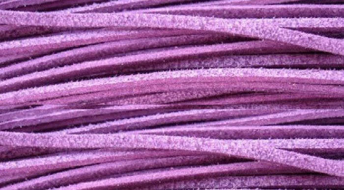 100m purple suede jewelry cord 2mm