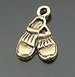 Lot of 50pcs mini Gold Shoe dollhouse miniature toy/jewelry Charm B1