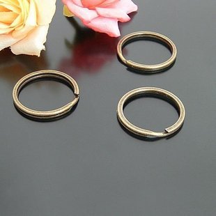 30pcs Split 27mm Key Ring Chain Metal Brass Jewelry Finding