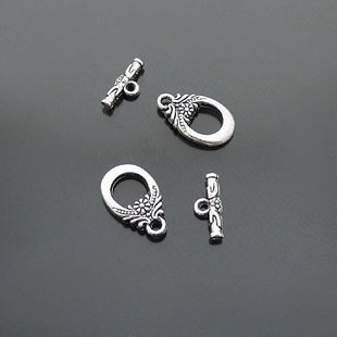 20 Sets Jewelry Repair DIY Flower Clasp Toggle Finding/jewelry accessory 15 X 11mm