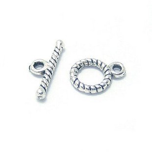 30 Sets Jewelry Repair DIY Flower Clasp Toggle Finding/jewelry accessory 12 X 8mm