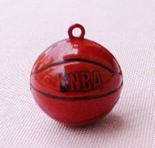 10 x Cartoon Bell Dog Pet Cat Collar Basketball 2cm