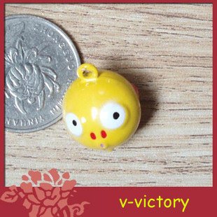 10 x Cartoon Bell Dog Pet Cat Collar Blood Icon Face animal 2cm