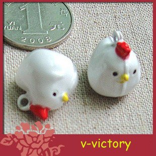 10 x Cartoon Bell Dog Pet Cat Collar Chick Chicken B2 2cm