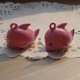 10 x Cartoon Bell Dog Pet Cat Collar Dolphine 2cm