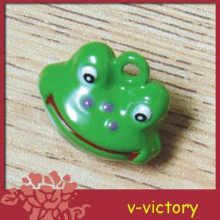 10 x Cartoon Bell Dog Pet Cat Collar Frog 2cm B2