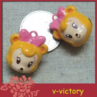 10 x Cartoon Bell Dog Pet Cat Collar Mickey Mouse 2cm