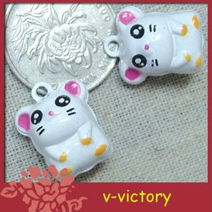 10 x Cartoon Bell Dog Pet Cat Collar Mouse 2cm B2