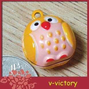 10 x Cartoon Bell Dog Pet Cat Collar OWL 2cm