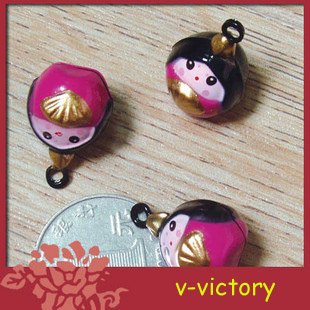 10 x Cartoon Bell Dog Pet Cat Collar Russian Doll 2cm