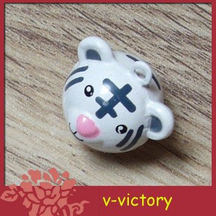 10 x Cartoon Bell Dog Pet Cat Collar Tiger 2cm