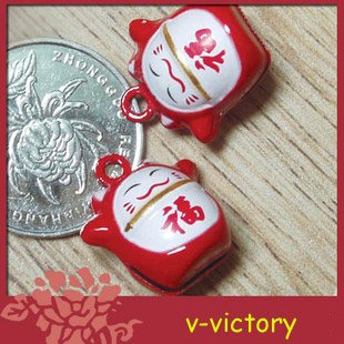 10 x Cartoon Bell Dog Pet Cat Collar Fortune Cat 2cm