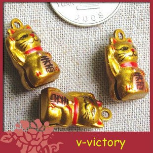 10 x Cartoon Bell Dog Pet Cat Collar Fortune Cat 2cm B3