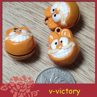 10 x Cartoon Bell Dog Pet Cat Collar Garfield Cat 2cm