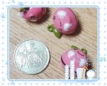 10 x Cartoon Bell Dog Pet Cat Collar Apple 2cm