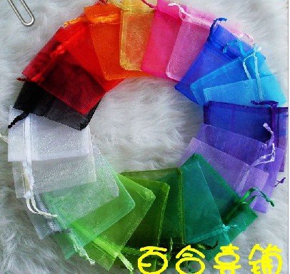 100pcs 7 x 9cm Plain Organza Bag Jewelry gift Bag Wedding Accessory Pouch B2
