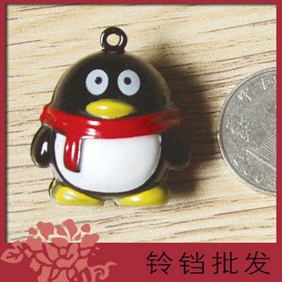 5 x Big Cartoon Bell Dog Pet Cat Collar Penguin Animal 3cm