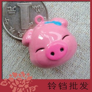 5 x Big Cartoon Bell Dog Pet Cat Collar Pig Animal 3cm