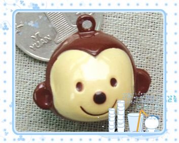 5 x Big Cartoon Bell Dog Pet Cat Collar Monkey 3cm
