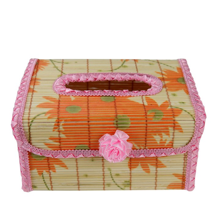 Original Bamboo Tissue BOOK holder souvenir/gift Pink